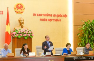 Thông cáo phiên họp thứ 41 của Ủy ban Thường vụ Quốc hội khóa XIII